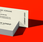 Visitenkarten 4/4C -PERGRAPHICA Rough Creme 300gr 🌿