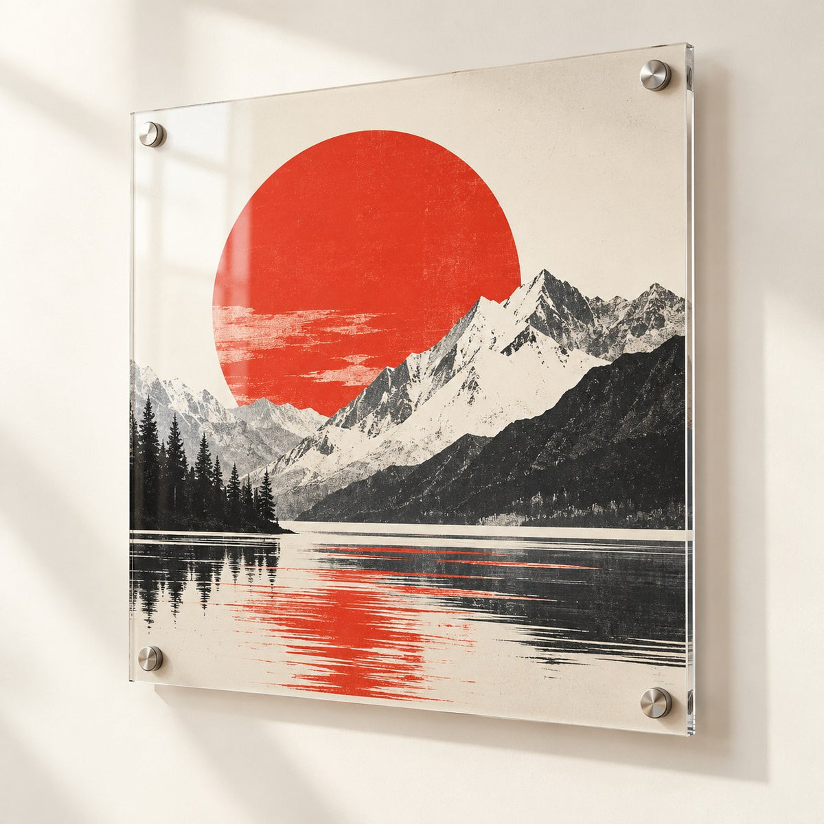 Acrylglas-Wandbild mit Abstandhaltern – DM Printhouse Stuttgart