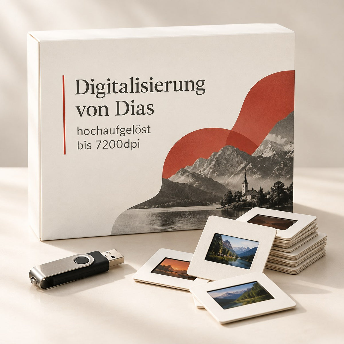 Dias mit USB-Stick zur Digitalisierung – DM Printhouse Stuttgart