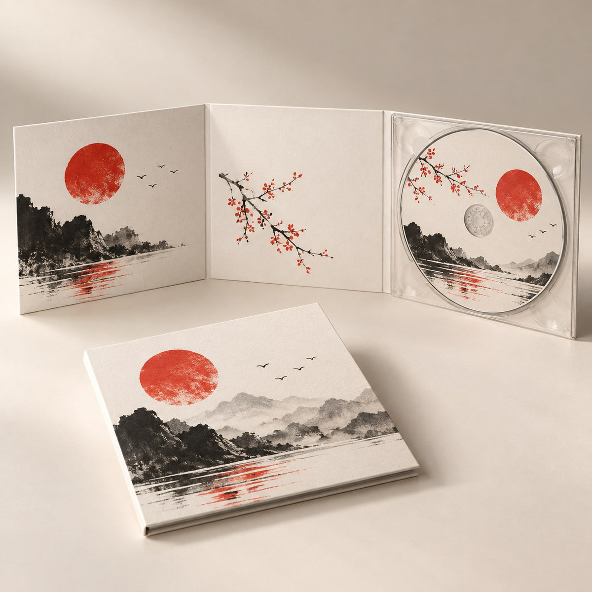 CD im Digipack, aufgeklappt und geschlossen – DM Printhouse Stuttgart
