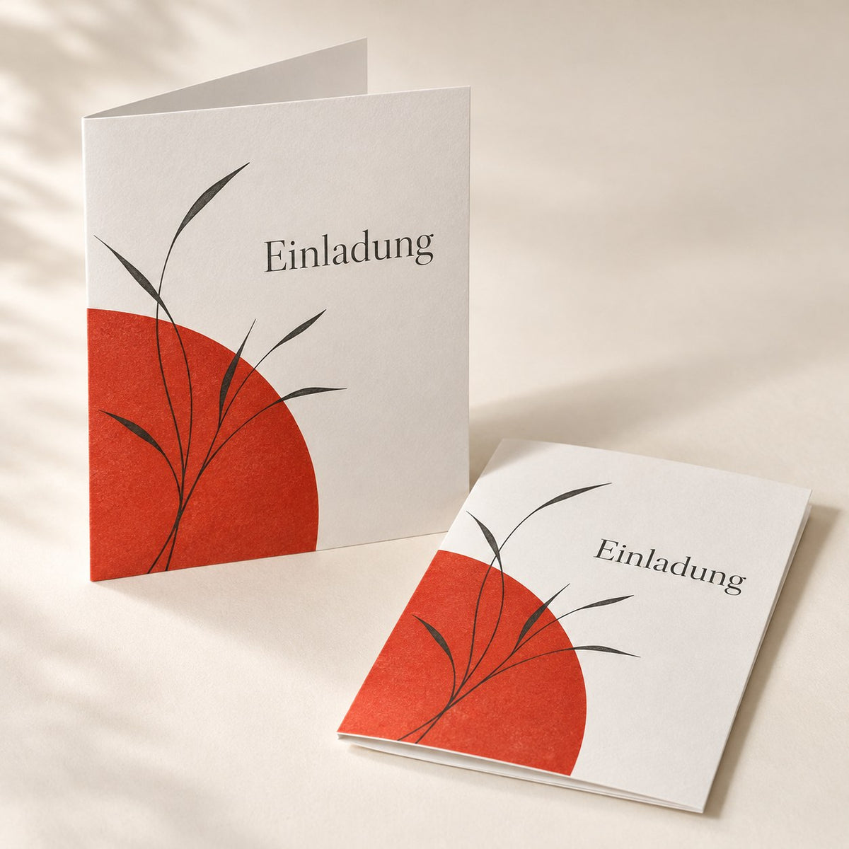 Klappkarte hoch „Einladung“ – DM Printhouse Stuttgart