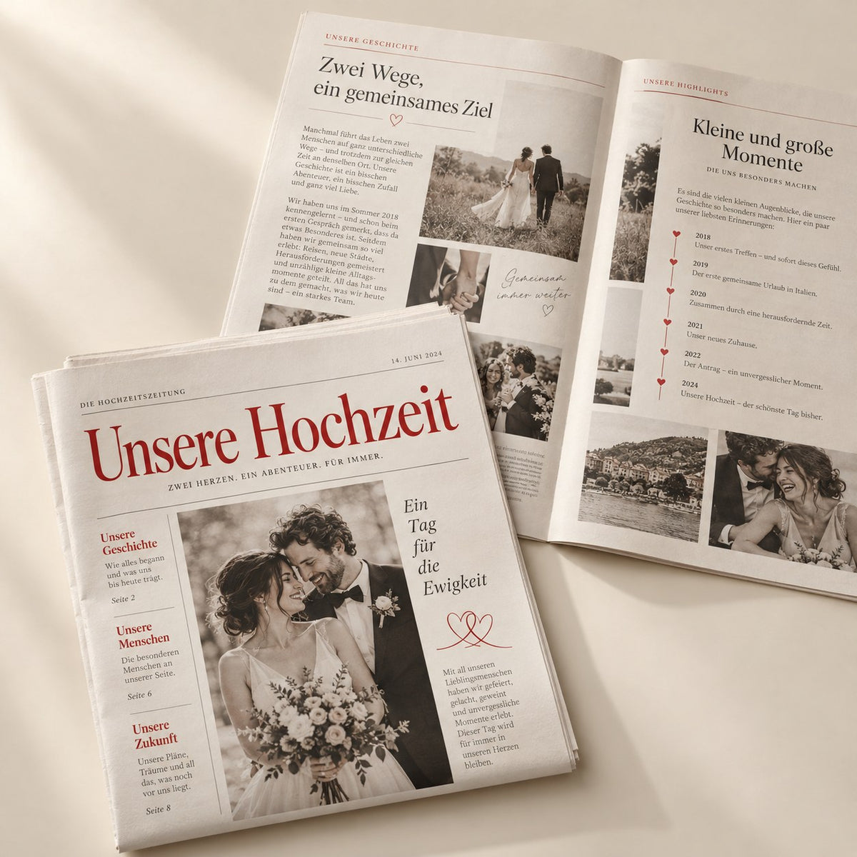 Hochzeitszeitung „Unsere Hochzeit“ – DM Printhouse Stuttgart