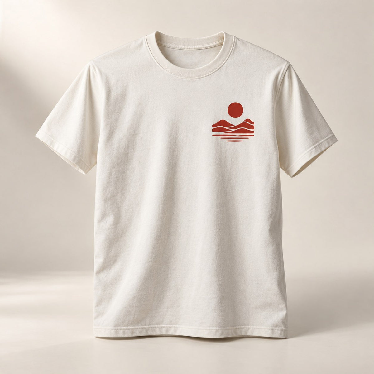 T-Shirt mit einfarbigem Flexdruck auf der Brust – DM Printhouse Stuttgart