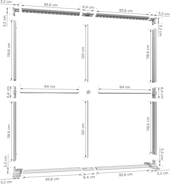 LUMENIX 3D PRO Wand 200 x 250 cm