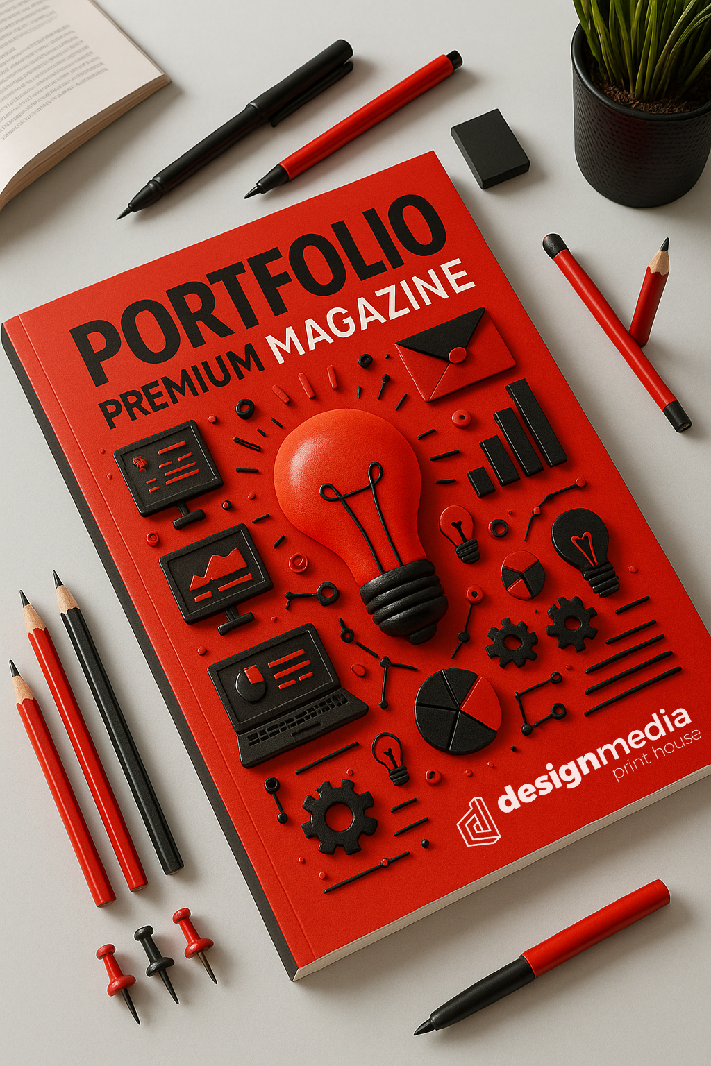 Softcover Premium mit umlaufend bedruckten Umschlag 4/4C Overnight