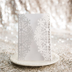Lasercut Schneeflocke Winter Hochzeit
