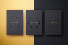 Visitenkarten mit Goldfolie 3D (Heißfolienprägung einseitig)