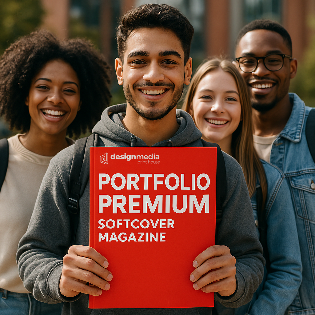 PREMIUM Portfolio mit umlaufend bedrucktem Umschlag