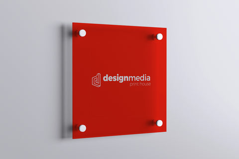 Schild aus Acrylglas mit Druck