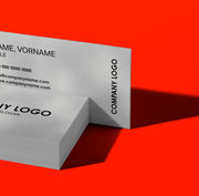 Visitenkarten 4/4C - GC Metallic Silber 260gr