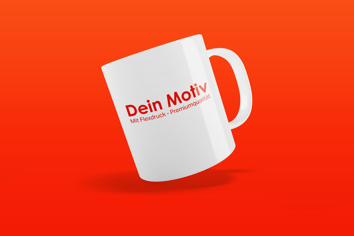 Tasse bedrucken mit Foto, Name oder Logo
